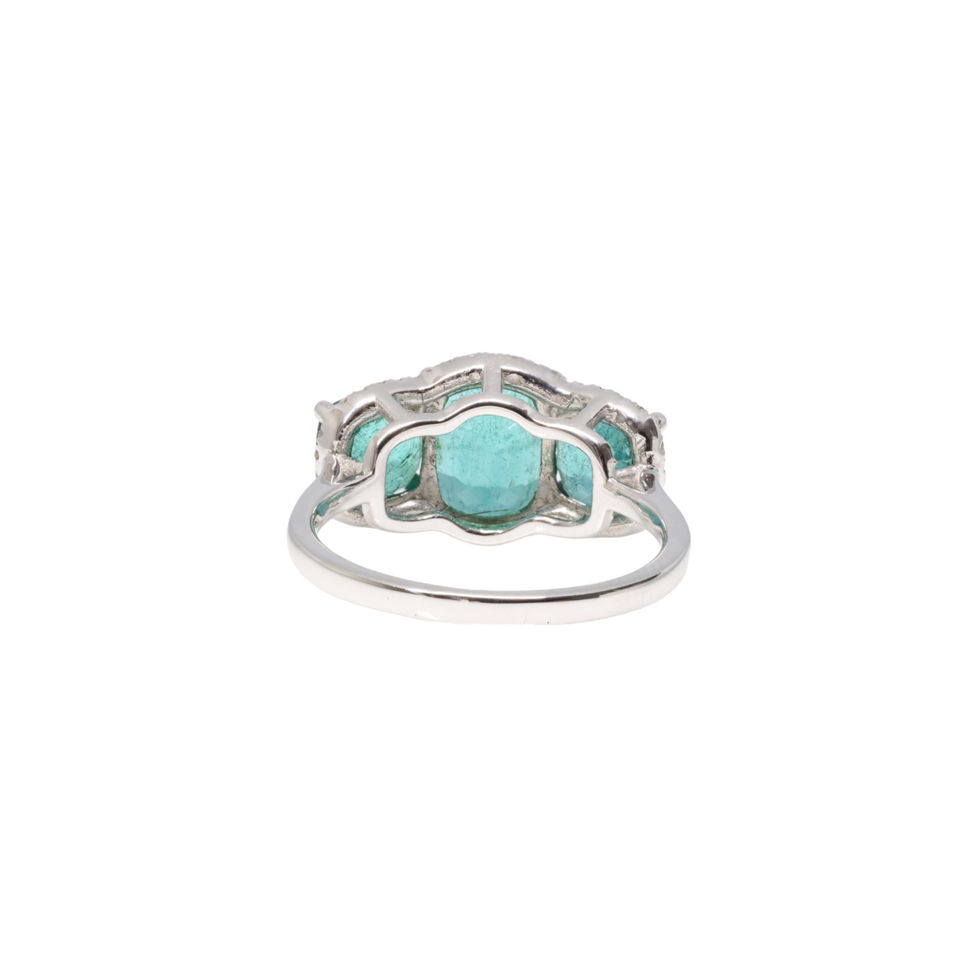 18ct Yellow Gold Colombian Emerald and Diamond Ring