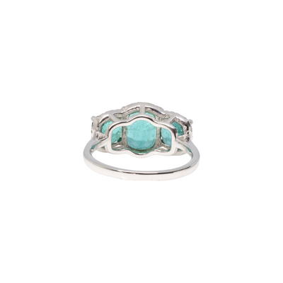 18ct Yellow Gold Colombian Emerald and Diamond Ring