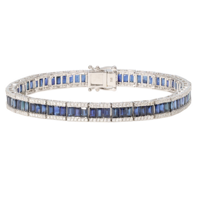 Sapphire and Diamond Bracelet