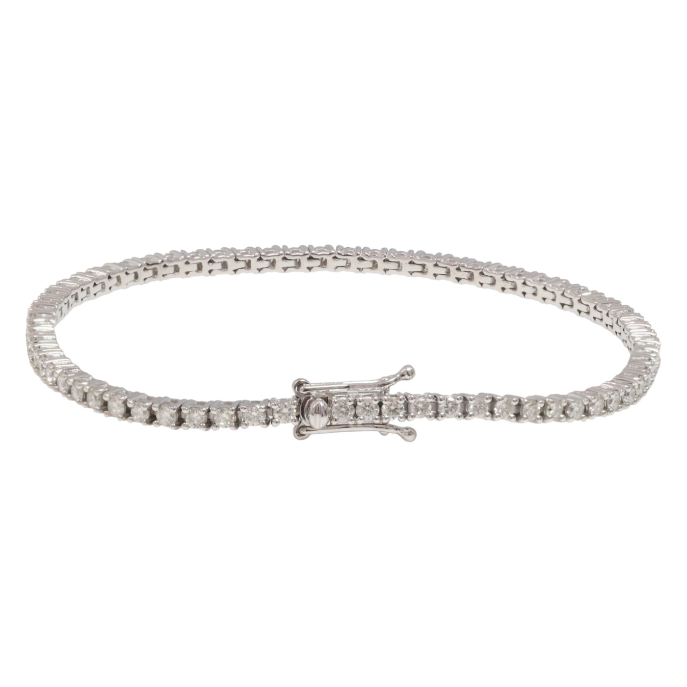 1.97ct Natural Diamond Bracelet in 9k white gold