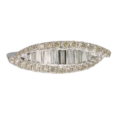 18ct White Gold Diamond Eye Dress Ring