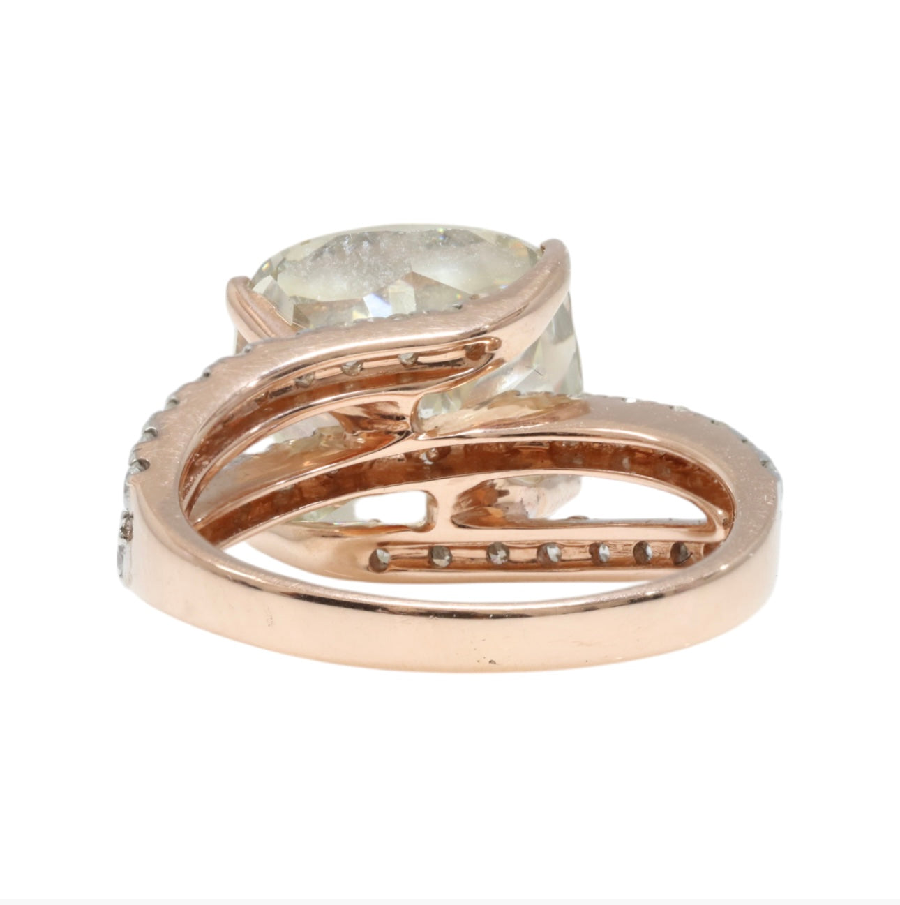 9.05ct Natural Diamond Ring in 14ct Rose Gold