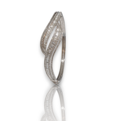 'Diana' 18CT White gold Diamond Bangle