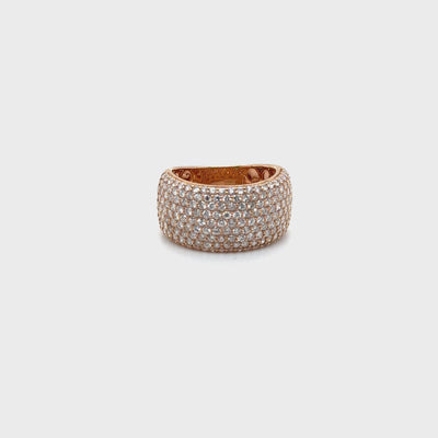 18ct Rose Gold Pavé Diamond Eternity