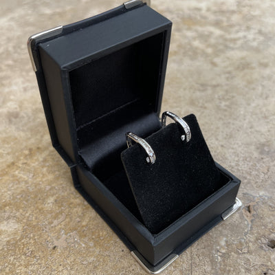 18CT White Gold Diamond Earrings