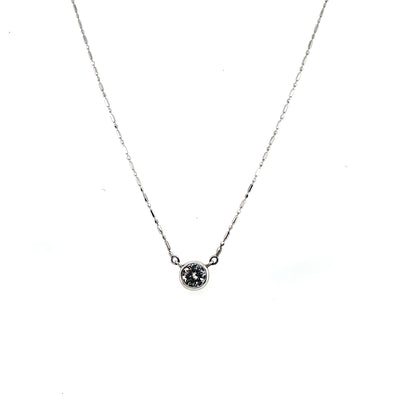 18CT White Gold Diamond Fancy Link Necklace