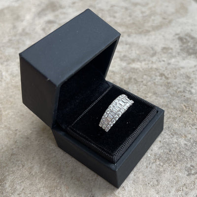 'Amy' 18CT White Gold Diamond Tapered Baguette Ring