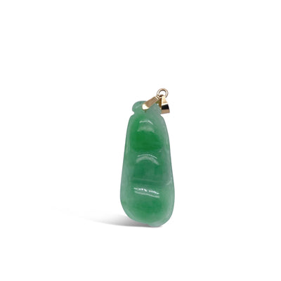 18CT Yellow Gold Jade Pendant