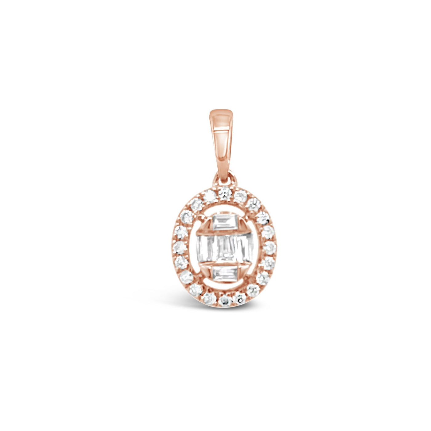 18CT Rose Gold Diamond pendant