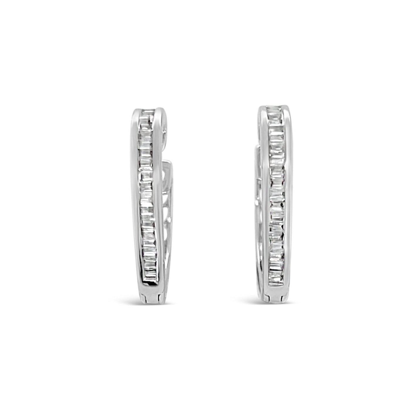 18CT White Gold Diamond Earrings