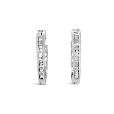 18CT White Gold Diamond Earrings
