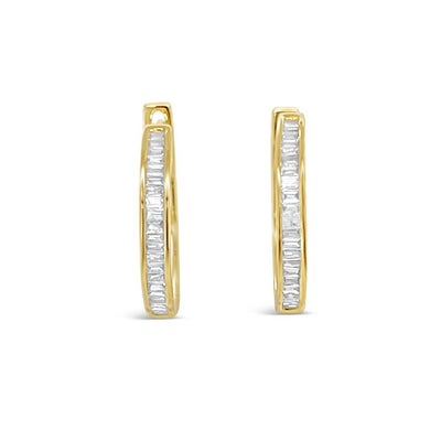 18CT Yellow Gold Diamond Earrings