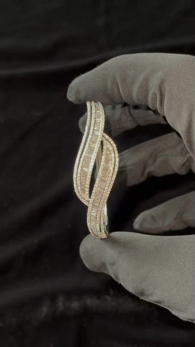 'Diana' 18CT White gold Diamond Bangle