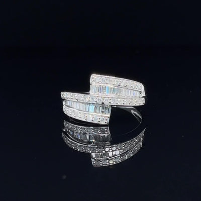 'Ava' 18ct white gold diamond ring
