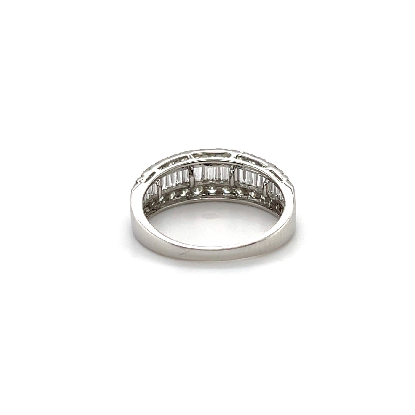 'Amy' 18CT White Gold Diamond Tapered Baguette Ring