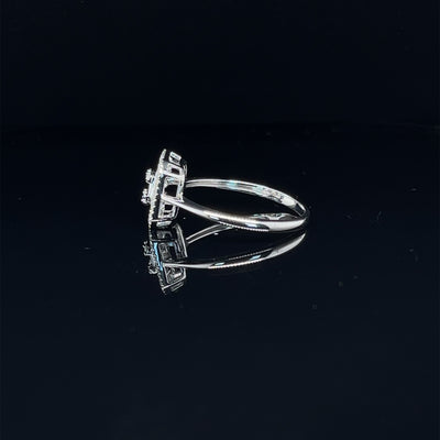 'katarina' 18ct white gold diamond cluster ring