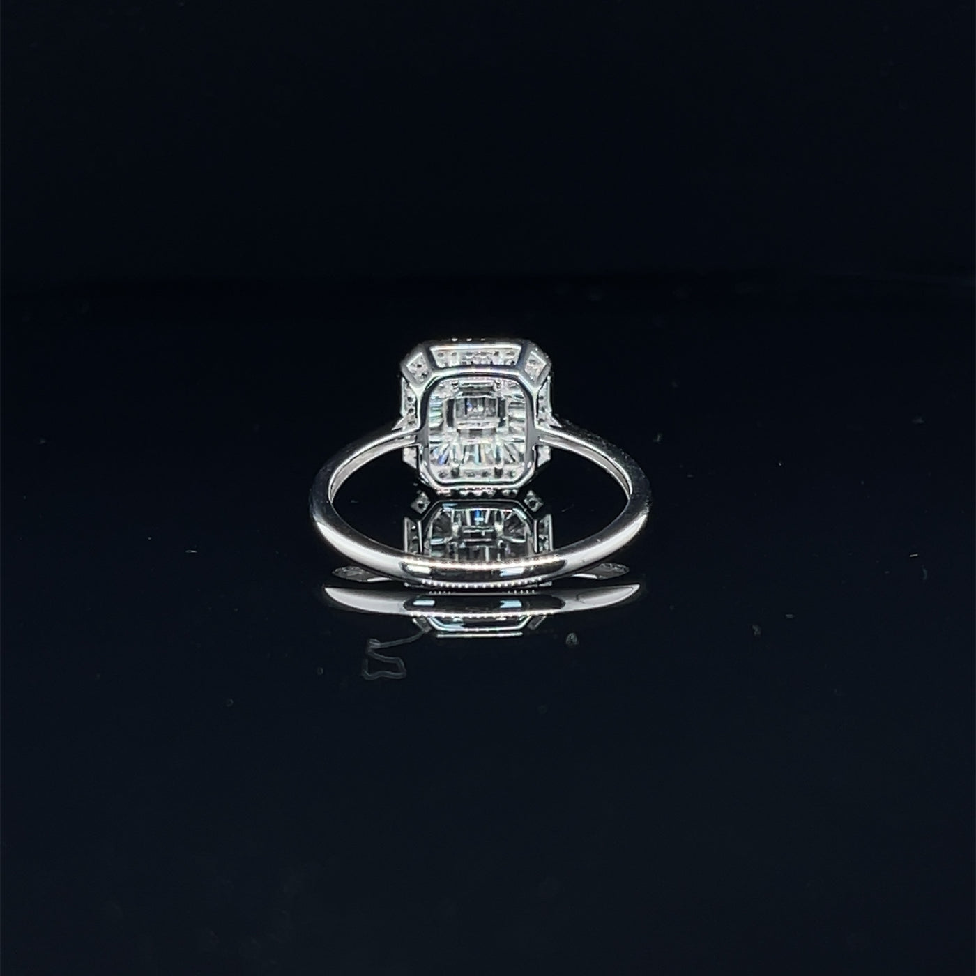 'katarina' 18ct white gold diamond cluster ring