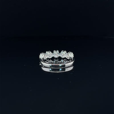 'Mia' 18ct white gold diamond cluster ring