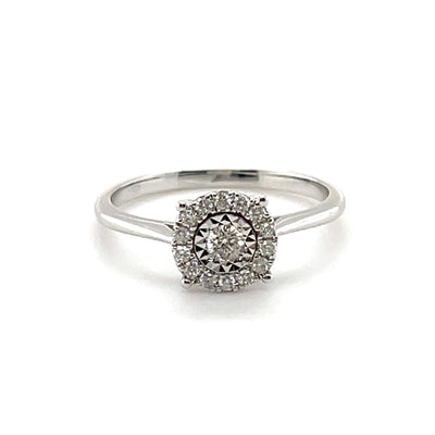 18CT White Gold Diamond Ring