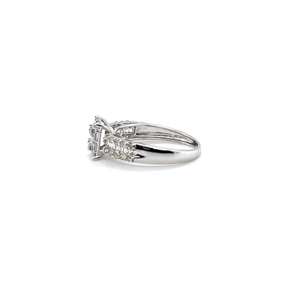 'Evelyn' 18ct white gold diamond ring
