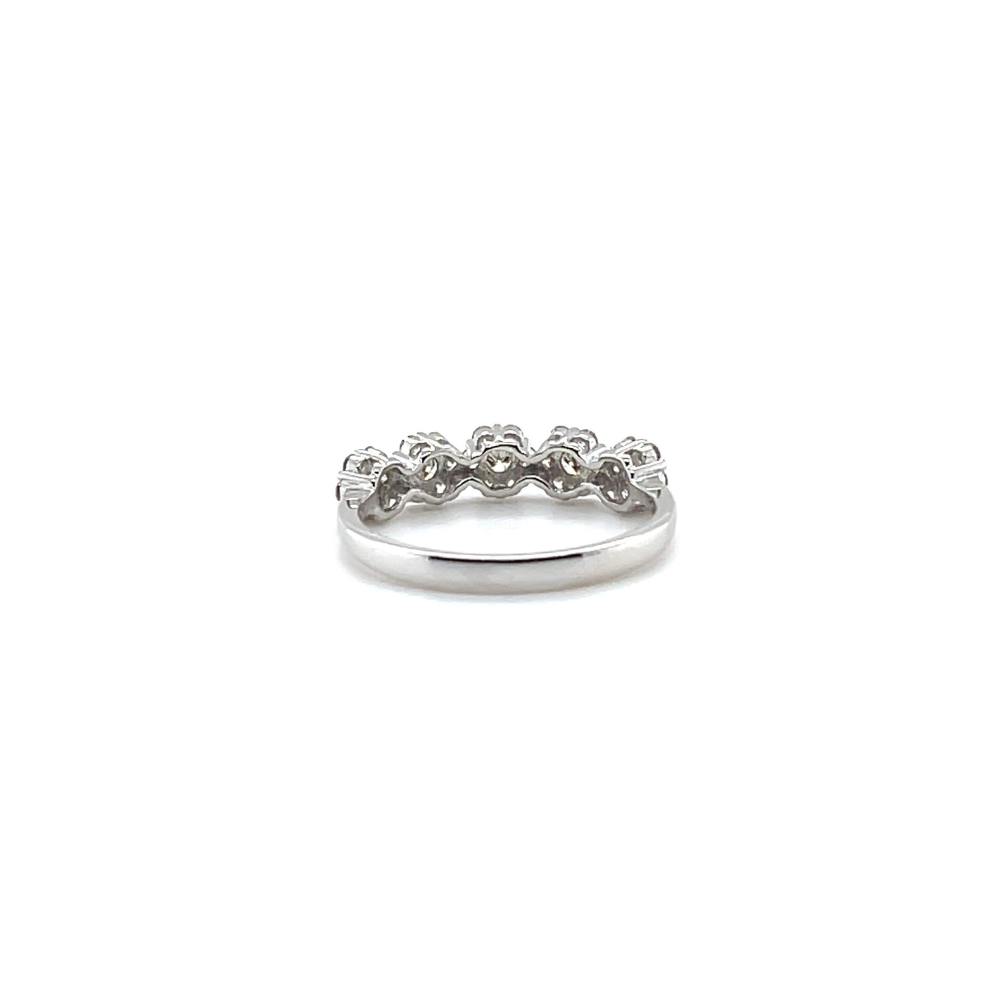 'Mia' 18ct white gold diamond cluster ring
