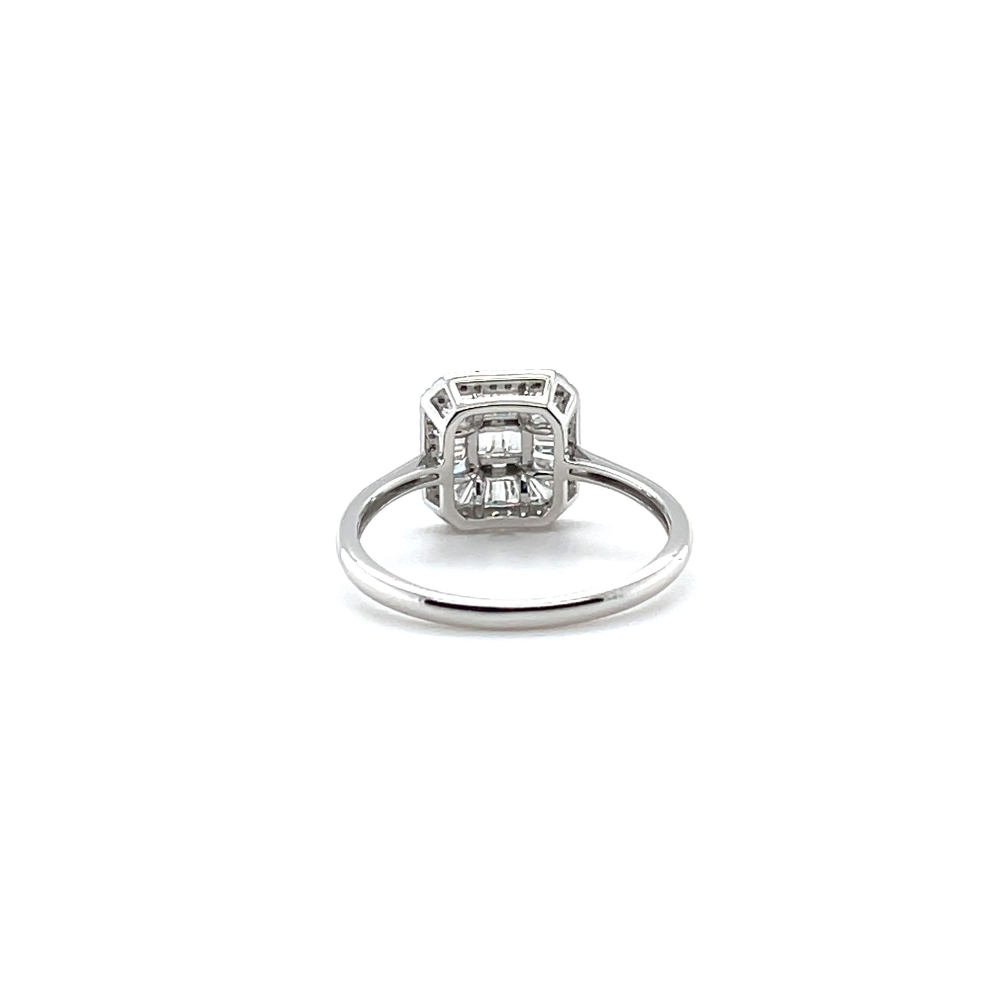 'katarina' 18ct white gold diamond cluster ring