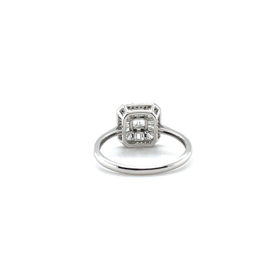 'katarina' 18ct white gold diamond cluster ring
