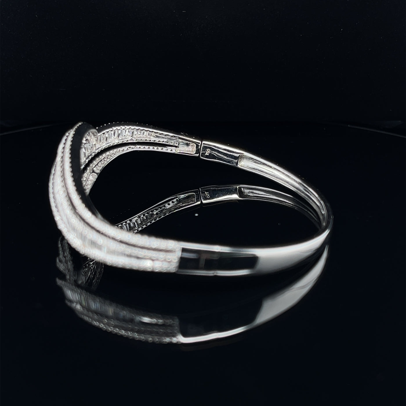 'Diana' 18CT White gold Diamond Bangle