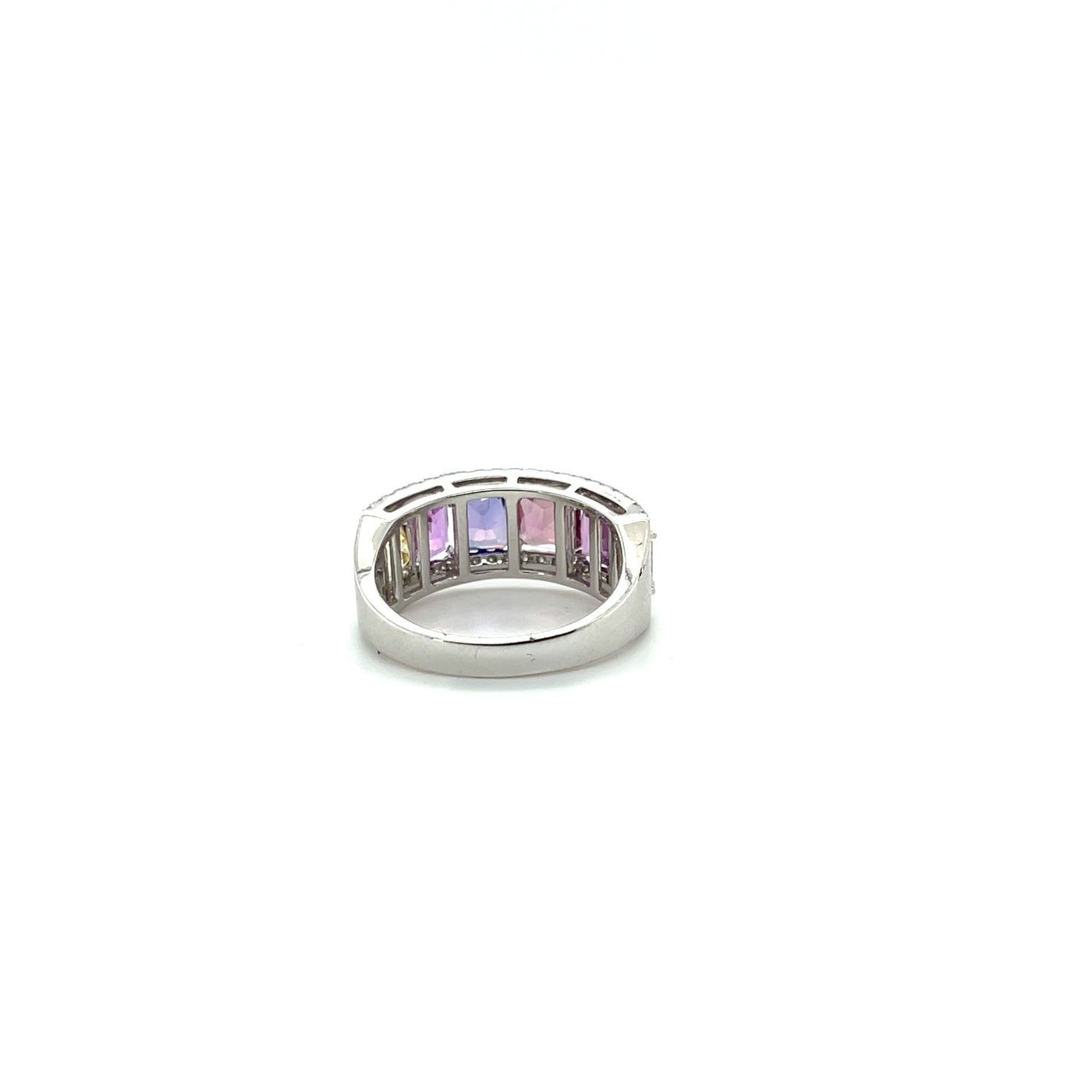 18ct white gold Sapphire and Diamond eternity ring